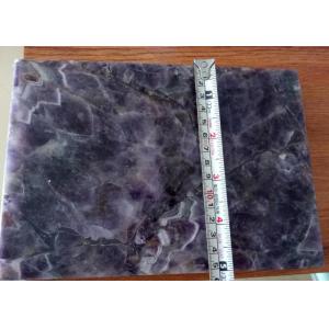 China Natural Amethyst Semi Precious Stone Slabs For Countertop Decoration supplier