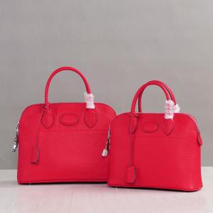 China high quality ladies calfskin shell bags 27cm 31cm red designer handbags women luxury handbags famous brand handbags supplier