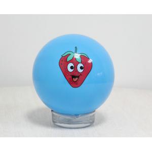 China Single color printed inflatable PVC ball toys strawberry smile face supplier
