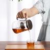 China 700ml Loose Tea Stovetop Glass Teapot Infuser With Handle Filter wholesale