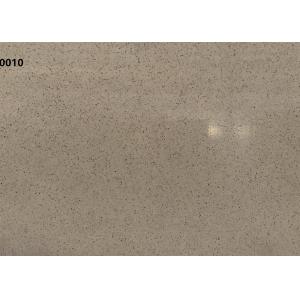 Man Made Brown Quartz Stone Countertop Solid Surface Staining Resistant