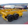 China skeleton container trailer 40ft 45ft 48ft flatbed container trailer - CIMC VEHICLE wholesale