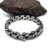 Men's Titanium Stainless Steel Bracelet Vintage Style 8 Inches (JCE245)