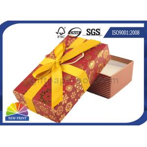 Bespoke High End Paper Gift Box Custom Cardboard Packaging Box With Ribbon Bowknot