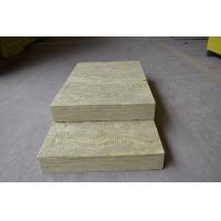 China Acoustic Rockwool Insulation Board For Walls , Rigid Rock Wool Roof Insulation on sale