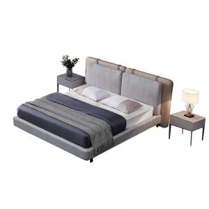 China Modern Design Leather Bed Modern Design King Size Bed bedroom Furniture supplier