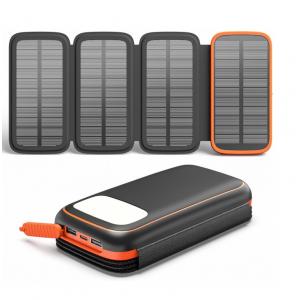China OEM 12V Portable Solar Panel Solar Powerbank Charger 27000mAh supplier