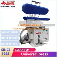 China Laundry manual dry steam press press Cloth Machine big buck build-in steam boiler & vacuum unit on sale