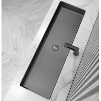 China Bathroom Undermount Stainless Steel Vessel Sinks Satin Brushed Finish Rectangular Shape on sale