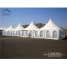 China Wind - Resistant 50 Seater White Aluminum Pagoda Tent / Gazebo Event Tent wholesale