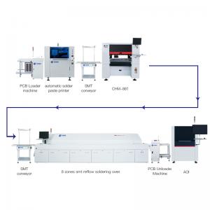 Optimal Mounting Speed Of Surface Mount Assembly System 33100cph Pick And Place Machine
