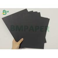 China 110 - 200gsm Black Card Paper Printing Business Card Notebook Cover on sale