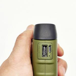 China USB 4W LED Solar Light Portable Hand Cranked Flashlight Emergency Power Bank wholesale
