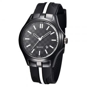 Analog Quartz Men Watch   , 3 Waterproof  Silicone Wrist  Watches , Customized design Fashion Sports Wrist Watch