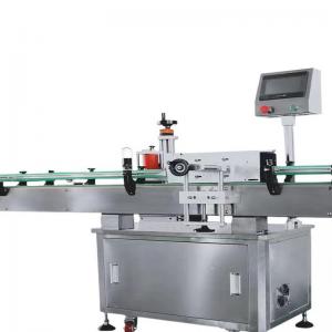 Automatic sticker bottle labeling machine bottle label applicator for plastic glass containers
