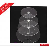 Four Layers Clear Acrylic Display Stands Round Within Rod Stents