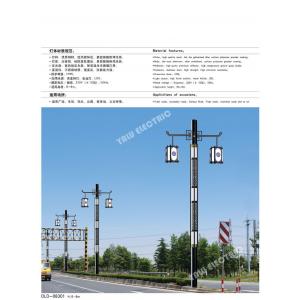 250W and 400W HPS or LED Lamp double arms Q235 steel highway square street lighting pole