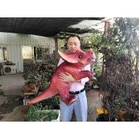 China Red Baby Customization Dino Hand Puppet For Amusement Park on sale