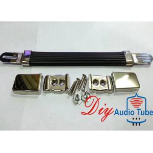 China Rubber Material Guitar Amplifier Handles With Silver / Gold Plated End Caps supplier