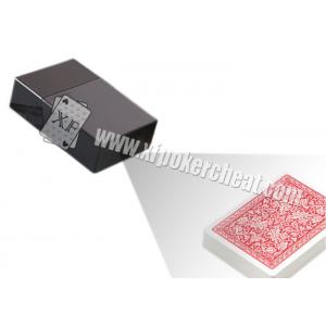 China Invisible Playing Cards Poker Scanner Black Plastic Cigarette Box Camera supplier