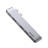 China USB Tipo C a 4K-HDMI Thunderbolt 3 100W Entrega de energía 3 Adaptador de puertos USB 3.0 Estación de base para MacBook on sale