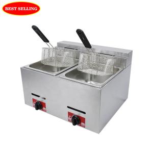 9.2KG LPG/NG Commercial Gas Deep Fryer Countertop Maquinas De Gas Ollas Freidoras