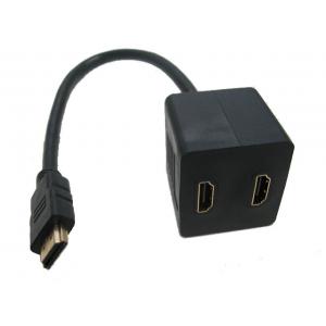 Gold plated HDMI male to female splitter cable adapter made in china