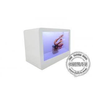 32" Magical Industrial Transparent Lcd Showcase SD card update Advertising Box in High Brightness of 500cd/m2