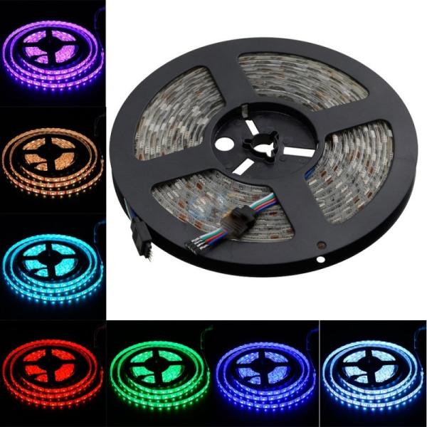 60 LED/m RGB 5050 bande LED avec contrôleur IR Dimmable personnalisable