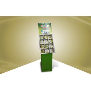 China Green Pop Cardboard Display , Cardboard Shelving Displays For Househeld Freshener supplier