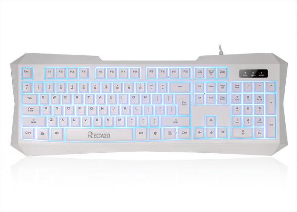 White Anti Ghosting Gaming Keyboard For Gaming Entry Level Gamer