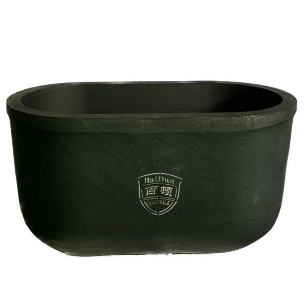 Crucible de fusión de metales a alta temperatura, Crucible de grafito rectangular para fundición