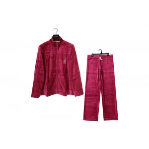 China Velour Fashionable Jogging Suits Womens 80% Cotton 20% Polyester supplier