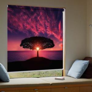 Blackout Roller Shades for Smart Home and Office Print Motorized Shades