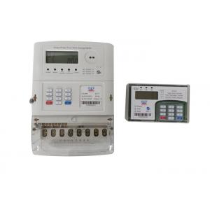 China Split Three Phase STS Prepaid Meters PLC Communication Keypad Prepayment Meter supplier