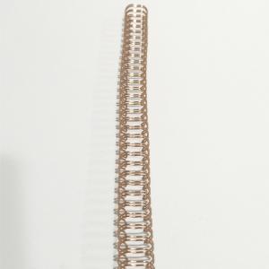 Rose Gold 7/16 Inch Double Wire 23 Loops Binding Coil Spiral Wires For Book Shops