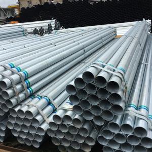 Hot Dip Galvanized Round Steel Pipe / GI Pipe Pre Galvanized Steel Pipe Galvanized Tube For Construction