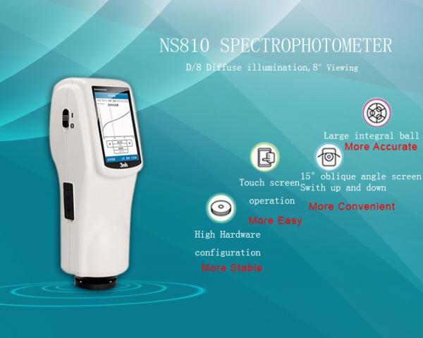 3nh color spectrophotometer ns810 8mm aperture 400~700nm wavelength spectrophoto
