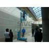 China Hydraulic Single Mast Aerial Work Platform 160kg Load 6m Height For Warehouses wholesale