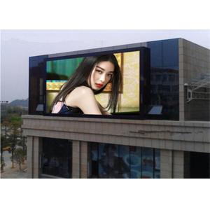 HD P16 Electronic Outdoor Advertising LED Display Screen Fixed Installation