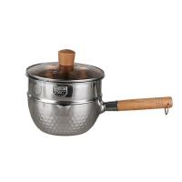 China Multi cooking steam pot 2 tiers stainless steel 304 milk pot with steamer on sale