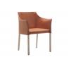 Office O CAP Fiberglass Arm Chair With Pigmented Leather Body