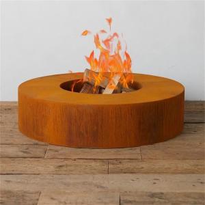 Tableau extérieur de cuvette de feu de Heater Wood Burning Rusty Metal Firepit Corten