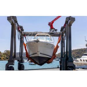Yacht Handing Hoisting Boat Yacht Marine Crane Travel Lift