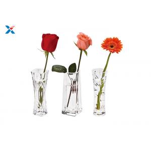 Tall Clear Acrylic Flower Vase , Different Shapes Clear Acrylic Cylinder Vase