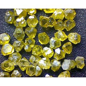 Yellow color Synthetic diamonds big size man made synthetic rough diamond