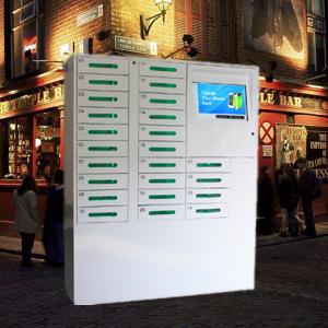 China 24 Door Big Screen Mobile Phone Charging Kiosk For Russia Accept Ruble Coins And Papermoney supplier