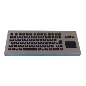 China IP65 85 keys ruggedized desktop metal backlight keyboard with sealed tough touchpad supplier