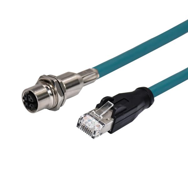 Защищаемый кабель ethernet x Pin M12 8 закодировал электрический соединитель Superseal