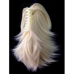 Women Clip On Synthetic Hair Pieces 14" High Temperature Fiber